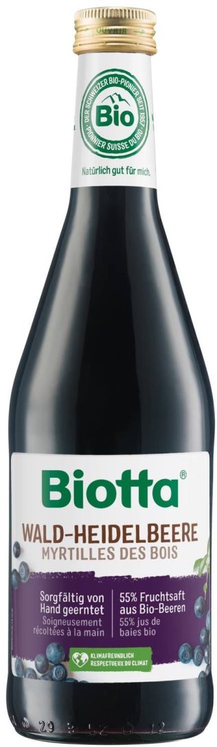 Biotta Wald-Heidelbeere 50cl Kar. 6