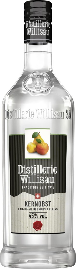 Distillerie Willisau Kernobstbrand 45% 100cl Kar. 6