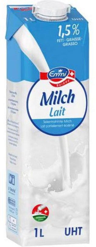 Emmi UHT Milchdrink (mit Schraubverschluss) 100cl Tray 12