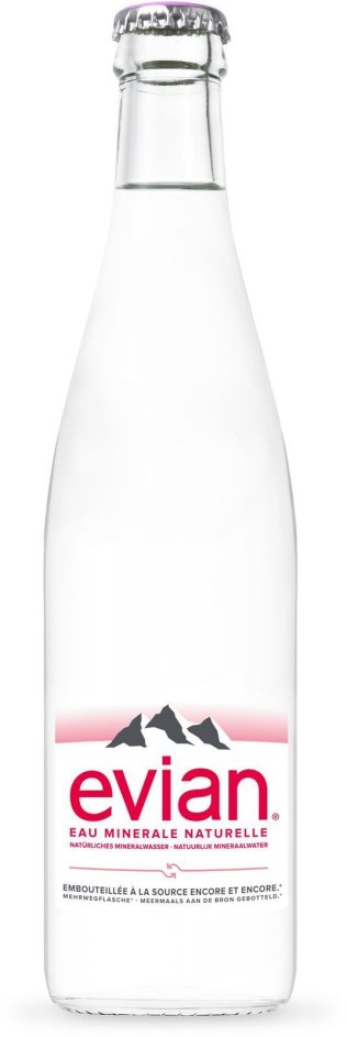 Evian Glas 50cl Har. 20