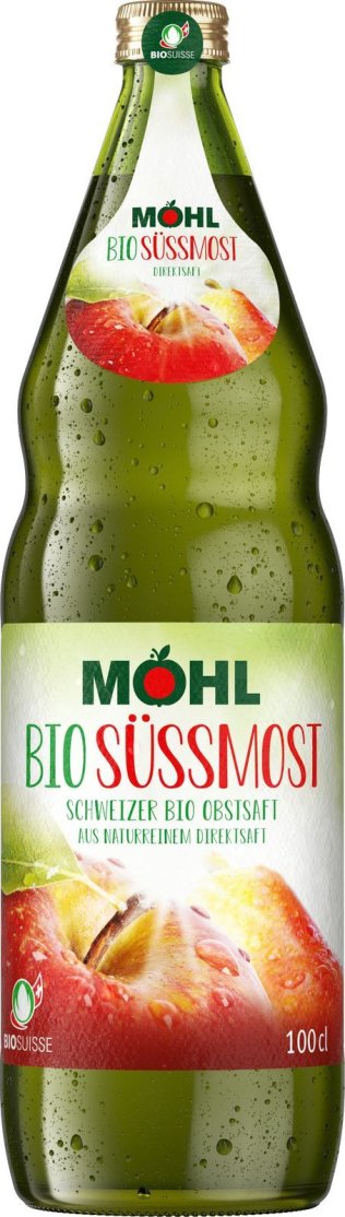 Möhl Bio Süssmost Direktsaft Glas 100cl Har. 12