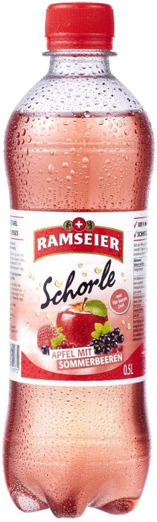 Ramseier Apfelschorle mit Sommerbeeren PET 50cl Tray 24