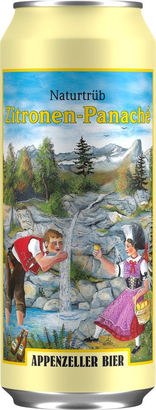 Appenzeller Zitronen Panaché mit Alkohol Dose 50cl Tray 4x6