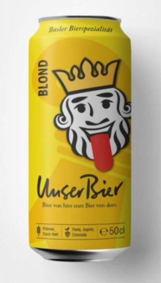 Unser Bier Blond Dose 50cl Tray 4x6