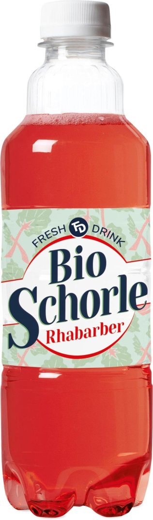 Fresh Drink Bio Schorle Rhabarber PET 50cl Tray 12