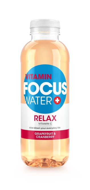 Focuswater Relax (Grapefruit & Cranberry) 50cl Tray 12