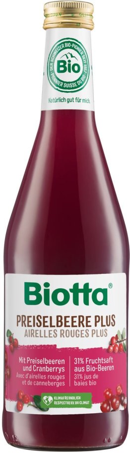 Biotta Preiselbeersaft 50cl Kar. 6