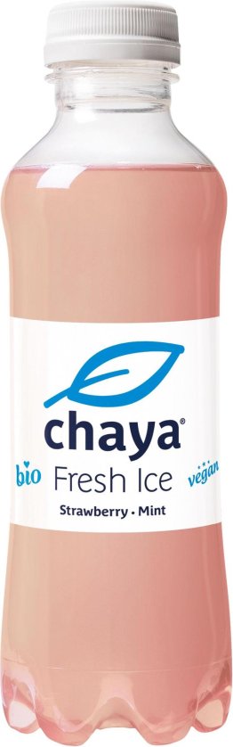 Chaya Fresh Ice Strawberry Mint Bio 50cl Tray 12