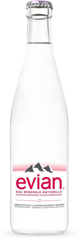 Evian Glas 50cl Har. 20