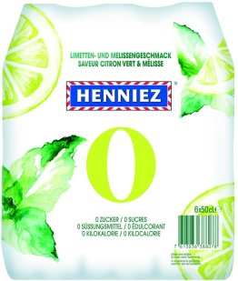 Henniez 0Kcal Limetten und Melissengeschmack 50cl Tray 4x6
