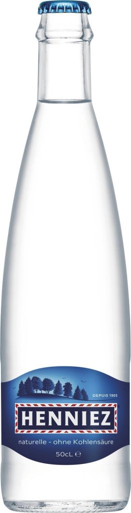 Henniez blau ohne CO2 Glas 50cl Har. 20