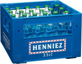 Henniez grün mit wenig CO2 Glas 33cl Har. 24