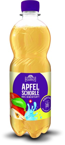Holderhof Apfelschorle aus Direktsaft PET 50cl Tray 12