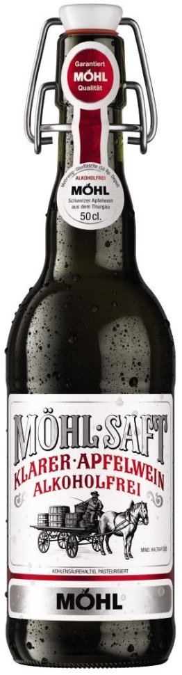 Möhl Saft klar alkoholfrei Bügel 50cl Har. 15