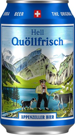 Appenzeller Quöllfrisch Lager hell Dose 33cl Kar. 24