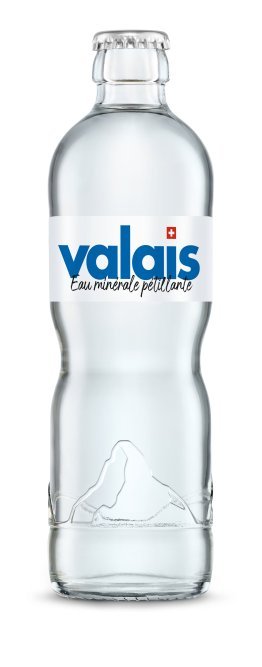 Valais mit Kohlensäure Glas 33cl Har. 24