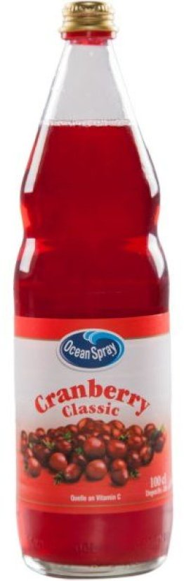 Cranberry Ocean Spray Glas 1l 100cl Tray 6