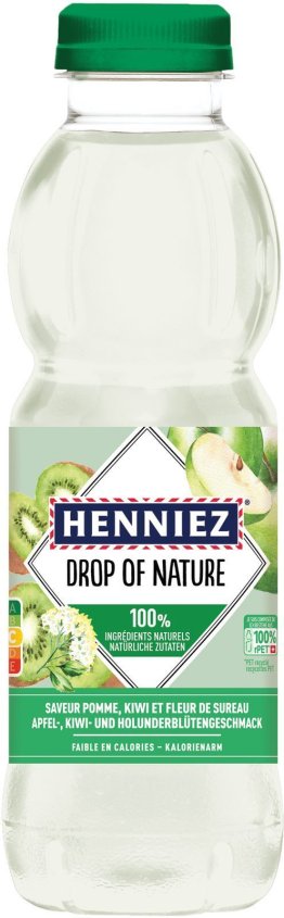 Henniez Drop of Nature Apfel Kiwi & Holunderblüte 50cl Tray 4x6