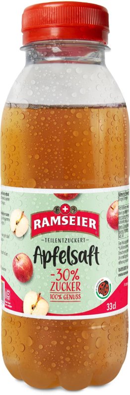 Ramseier Apfelsaft trüb teilentzuckert IPS 33cl Tray 4x6