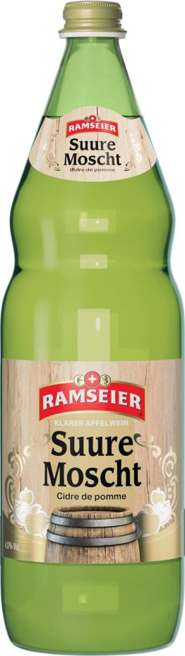 Ramseier Suure Moscht klar mit Alkohol Glas 100cl Har. 12
