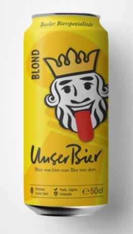 Unser Bier Blond Dose 50cl Tray 4x6