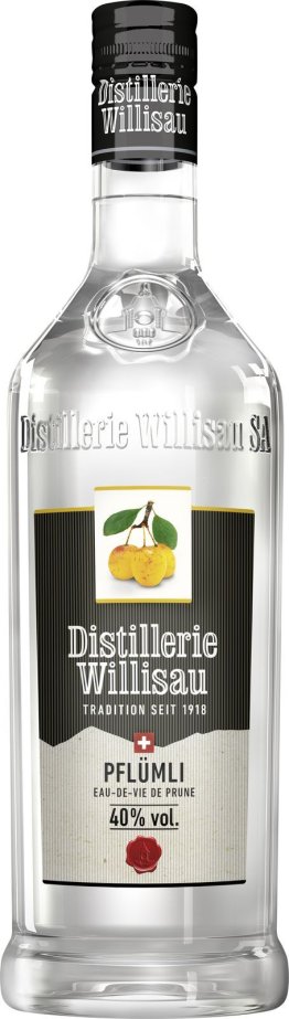 Distellerie Willisau Pflümliwasser 40% 100cl Kar. 6