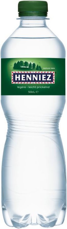 Henniez grün mit wenig CO2 PET 50cl Tray 24
