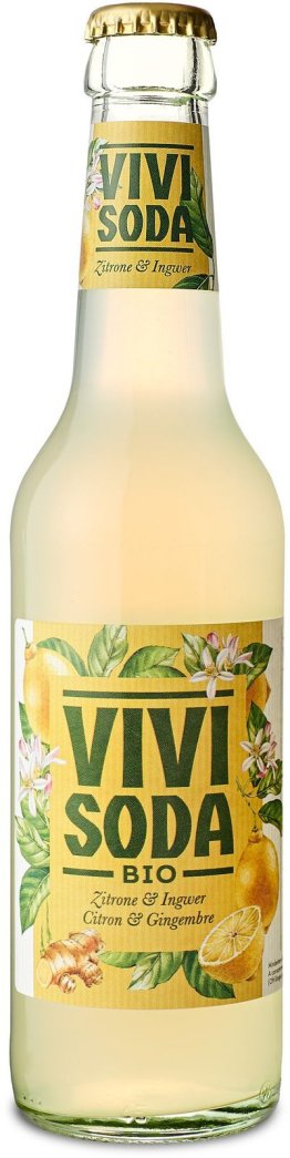 Vivi Soda Zitrone&Ingwer BIO 33cl Har. 24