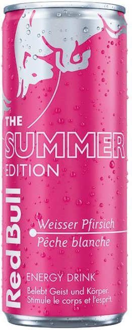 Red Bull The Summer Edition 2025 - Weisser Pfirsich 25cl Dose 25cl Kar. 24