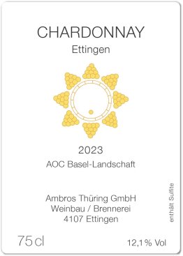 Ettinger Chardonnay (Ambros Thüring) 75cl Kar. 6